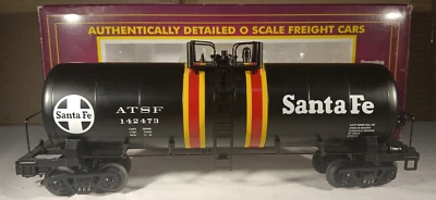 MTH  20-96016 Santa Fe 40' Single Dome Tank Car Two Stripes  #142473 - Image 1 of 4