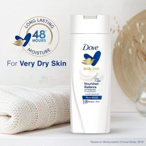 Dove Body Love Nourished Radiance Body Lotion For Very Dry Skin 48hrs Moisturisa - Picture 1 of 7