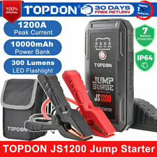 TOPDON JS1200 Aide au démarrage Jump Starter Chargeur Booster Powerbank 1200A VP