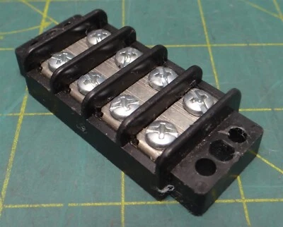 Bussmann by Eaton Barrier Electrical Terminal Block 2 Row 4 Position 2.45in L - Image 1 of 4