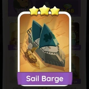 Sail Barge Monopoly_Go_3 Stars Sticker ⭐⭐⭐ - FAST DELIVERY - Picture 1 of 1