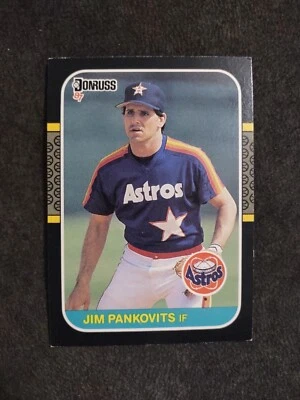 1987 Donruss Jim Pankovits Houston Astros #605 Baseball Card - Image 1 of 2