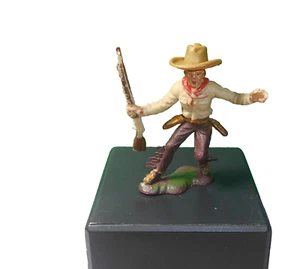 SOLDATINI NARDI 1° SERIE  COW BOY CON WINCHESTER BASSO 6,5 CM NON GIOCATO  - Imagen 1 de 2