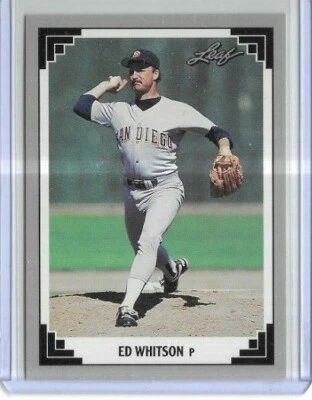 1991 Leaf Ed Whitson #337 San Diego Padres - Image 1 of 2