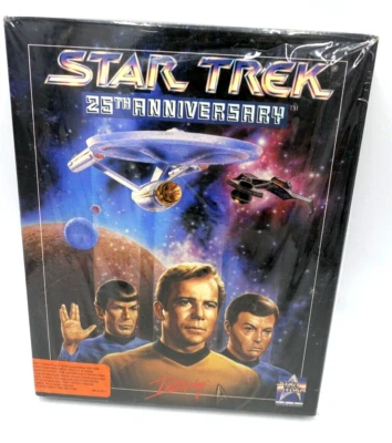 Star Trek 25th Anniversary PC 1991 Vintage Computer-IBM Tandy 3.5" Disks SEALED - Image 1 of 4
