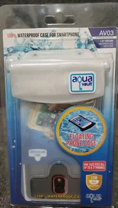 AquaVault 100% Waterproof Floating Smart Phone Case & Money Pouch - AV03 Black - Picture 1 of 3