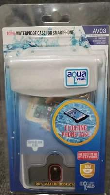 AquaVault 100% Waterproof Floating Smart Phone Case & Money Pouch - AV03 Black - Image 1 of 3