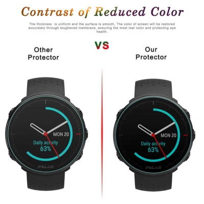 3x Tempered Glass Screen Protector Protection 9H Hardness For Polar Vantage M/V - Image 1 of 4