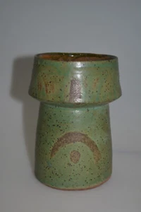 Amazing TROIA Ceramics Studio Pottery Vase Signed Mid Century Rare 7" Handmade - Picture 1 of 6