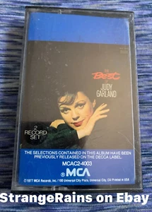  1977 The Best Of JUDY GARLAND Double Play Cassette Tape  - Picture 1 of 6