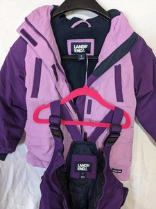 Lands' End Squall  Waterproof Insulated Jacket and Pants Girls Size S (4) Purple - Picture 1 of 9
