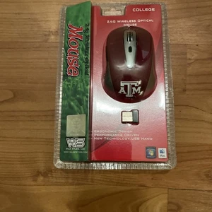 Texas A&M Aggies Wireless Optical Mouse 2.4G Windows / Mac College NCAA - Picture 1 of 6