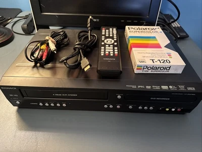 Magnavox ZV427MG9 DVD VCR Combo HDMI 1080p Tested w/Cables VHS Tape Remote READ - Image 1 of 4