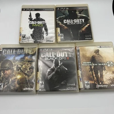 PS3 Call Of Duty Juego Paquete Lote De 5 Modern Warfare Black Ops Foto 1 de 4