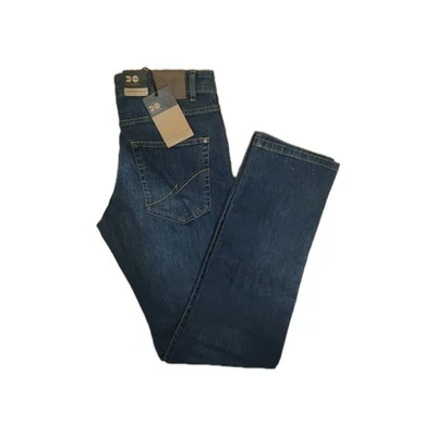 Pantalones de mezclilla Crosshatch cintura 32 interior pierna 34 azul oscuro nuevos con etiquetas Foto 1 de 4