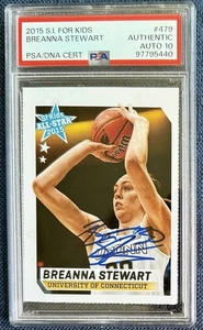 BREANNA STEWART SIGNED ROOKIE 2015 SI FOR KIDS PSA AUTOGRAPH GRADE 10 - Picture 1 of 1
