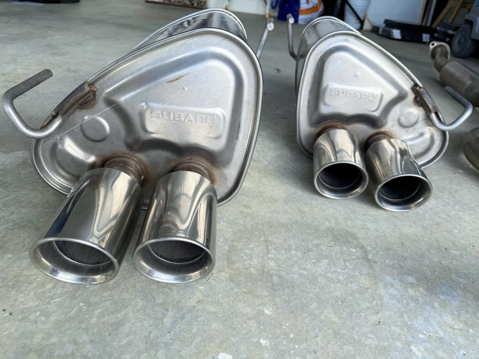 OEM Exhaust System – 2015–2021 Subaru WRX – Full Cat-Back. Near New. 1 Day Use. - image 1 of 4
