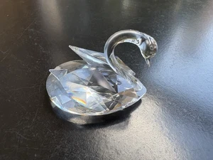 Swarovski Fine Crystal Swan Figurine Small 1" - Picture 1 of 11