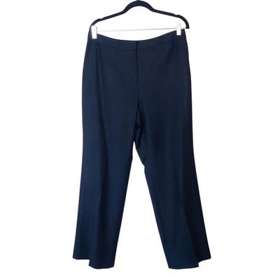 Vtg Talbots Italian Wool Blend Stretch Trouser 10 Petite Black Classic Old Money - Image 1 of 4