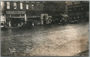 PITTSFIELD MA MONT STREET 1914 ESCENA DE INUNDACIÓN ANTIGUA FOTO REAL POSTAL RPPC - Imagen 1 de 2