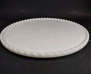 1930s Cremax Dentist's Tray, Opalescent Glass Scalloped 14.25" Ritter EUC - Picture 1 of 16