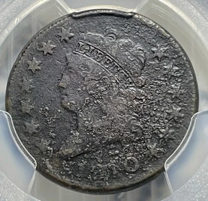 1810 Classic Head Large Cent Small Date PCGS F Detail - Bild 1 von 4
