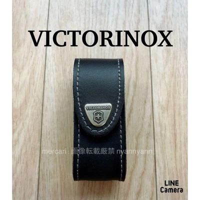 VICTORINOX Cuero Negro Cinturón Bolsa Cuchillo Estuche Piel de becerro genuina Exterior Foto 1 de 4
