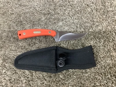 Cuchillo fijo Schrde Old Timer mango naranja 1520T0 Foto 1 de 4