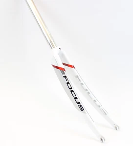 6th Element 1 1/8" Rennrad Carbon Gabel //NEU/ 700c Starrgabel Focus Silber Weiß - Bild 1 von 5