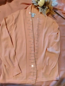Ella Emma Rose Beaded Cardigan - Size PL - Picture 1 of 10