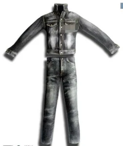 Trend 1/6 Actionfigur Jeans Set 2-teilig Jeansjacke + Jeansanzug für 12 Inch Body - Bild 1 von 4