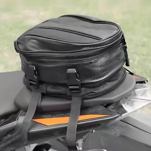 Motorcycle Rear Tail Seat Back Saddle Bag Shoulder Helmet Carry Bag Universal - Imagen 1 de 13