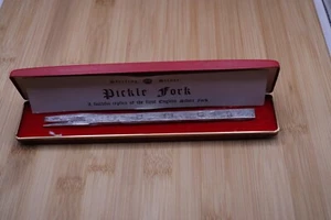 Horquilla Sheffield Pickle 42,3 g vintage 1977 plata maciza con sello - Imagen 1 de 6
