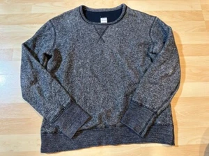 Wings & Horns Sweatshirt Mens L Gray thermal Knit Pullover Crew Made Canada - Picture 1 of 8