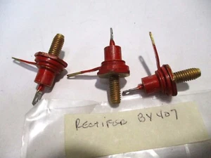 BRADLEY DO4 Diodo raddrizzatore attacco a perno 600V 6A BY407 341M 5862 GE5024 SK3584 3PK - Foto 1 di 1