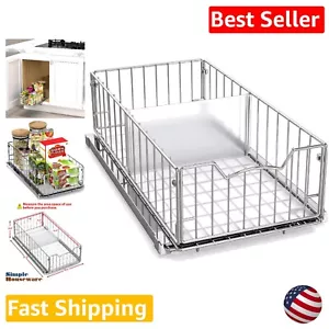 Patented Pull-Out Cabinet Basket with Easy Installation - Kitchen Organizer - Picture 1 of 11