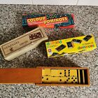Dominos In Wooden Box Vintage Lot Estrela Spears Games Empire Prop