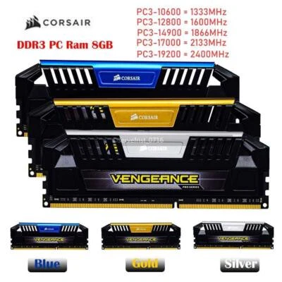 DDR3 Vengeance Pro 8 GB/(2x8 GB) 16 GB 1333 1600 1866 2133 2400 memoria RAM de escritorio Foto 1 de 4