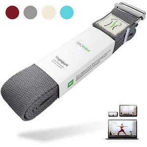 BACKLAxx® Yoga Gurt Gymnastik Pilates Sport Dehnen Stretch Band Gürtel Baumwolle - Bild 1 von 49