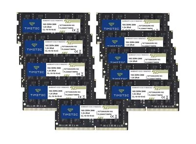 Timetec 160GB KIT(10x16GB) DDR4 2666MHz (DDR4-2666) PC4-21300 (PC4-2666V) Non... - Image 1 of 4