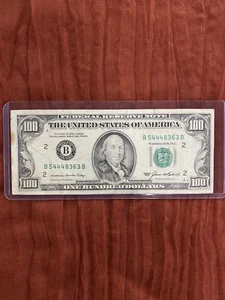 1985 $100 Dollar Federal Reserve Note New York! Vintage! - Picture 1 of 5