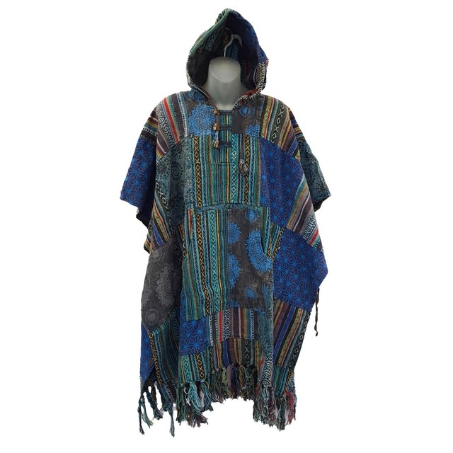 Poncho Rcano de algodón para hombre