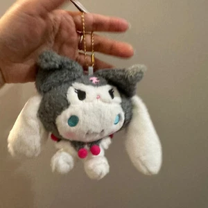 Cute Cinnamoroll Cosplay Kuromi Doll Toy Pendant Keychain Soft Plushie Gift - Picture 1 of 4