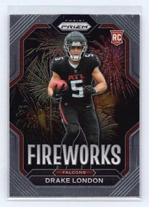2022 Panini Prizm - Fireworks #F-20 Drake London (RC) - Picture 1 of 2