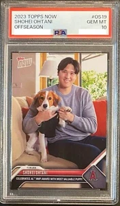 PSA10 2023 Topps Now - Off-Season 19 Shohei Ohtani OS19 Decoy Decopin MVP Japan - Picture 1 of 16
