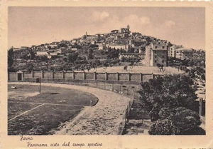 B1748) CARTOLINA FERMO PANORAMA VISTO DAL CAMPO SPORTIVO VIAGGIATA - Bild 1 von 2