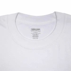 Kirkland Signature Men’s Crew Neck Tees, White, L - Picture 1 of 2