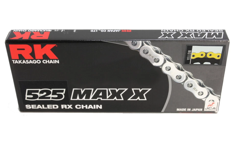 RK 525 Max-X O-Ring Chain Yellow 120 Links (525MAXX-120-YY) - Image 1 of 1