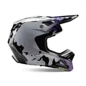 New Fox Racing V1 Morphic Helmet, Black/White, X-Large, 30441-018-XL - Picture 1 of 12