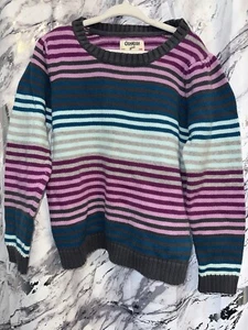 Vintage 90’s OSH KOSH Knit bright color crew neck sweater toddler size 7 girls - Picture 1 of 5
